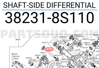 Nissan 382318S110 SHAFT-SIDE DIFFERENTIAL