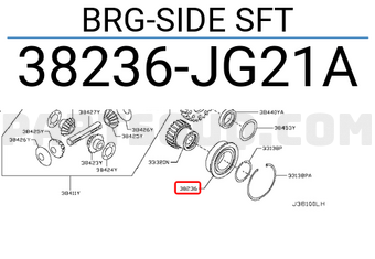 Nissan 38236JG21A BRG-SIDE SFT