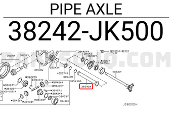 Nissan 38242JK500 PIPE AXLE