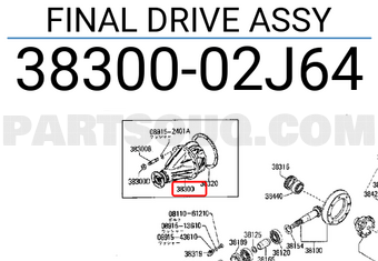 Nissan 3830002J64 FINAL DRIVE ASSY