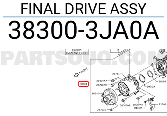 Nissan 383003JA0A FINAL DRIVE ASSY