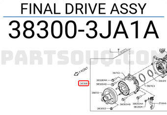 Nissan 383003JA1A FINAL DRIVE ASSY