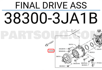 Nissan 383003JA1B FINAL DRIVE ASS