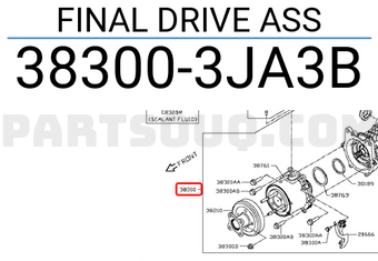 Nissan 383003JA3B FINAL DRIVE ASS