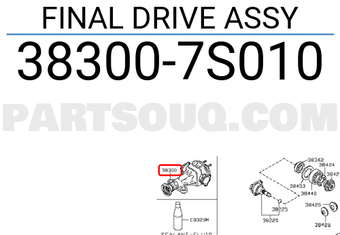 Nissan 383007S010 FINAL DRIVE ASSY