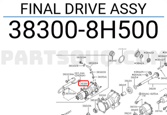 Nissan 383008H500 FINAL DRIVE ASSY