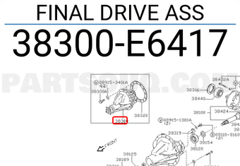 Nissan 38300E6417 FINAL DRIVE ASS