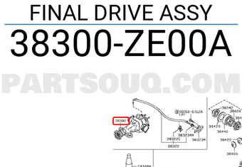 Nissan 38300ZE00A FINAL DRIVE ASSY