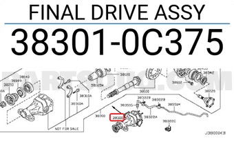 Nissan 383010C375 FINAL DRIVE ASSY