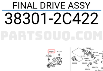 Nissan 383012C422 FINAL DRIVE ASSY
