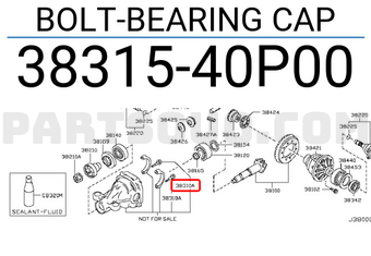 Nissan 3831540P00 BOLT-BEARING CAP