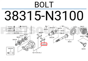 Nissan 38315N3100 BOLT