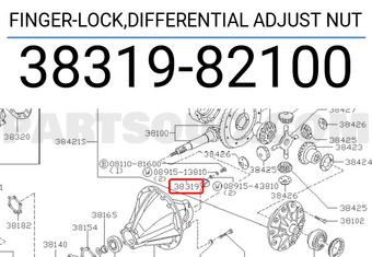 Nissan 3831982100 FINGER-LOCK,DIFFERENTIAL ADJUST NUT