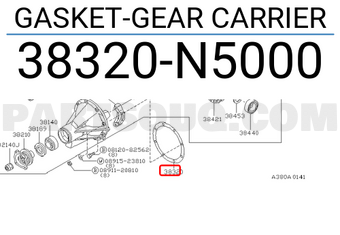 Nissan 38320N5000 GASKET-GEAR CARRIER