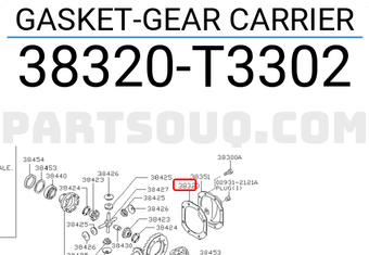 Nissan 38320T3302 GASKET-GEAR CARRIER