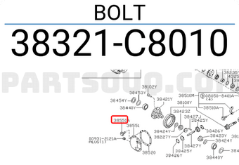 Nissan 38321C8010 BOLT