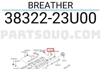 Nissan 3832223U00 BREATHER