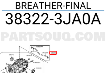 Nissan 383223JA0A BREATHER-FINAL