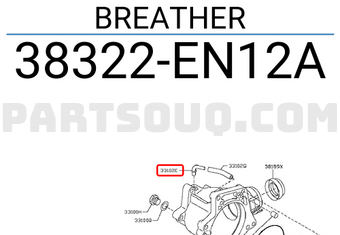 Nissan 38322EN12A BREATHER