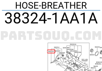 Nissan 383241AA1A HOSE-BREATHER