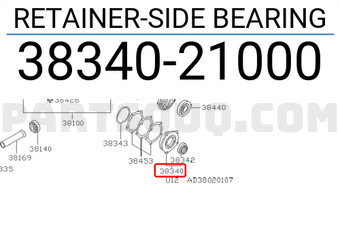 Nissan 3834021000 RETAINER-SIDE BEARING