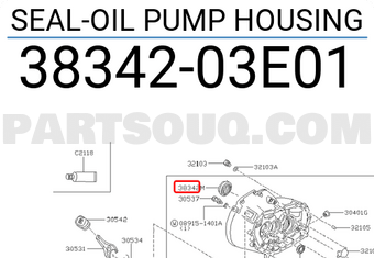 Nissan 3834203E01 SEAL-OIL PUMP HOUSING