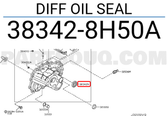Nissan 383428H50A DIFF OIL SEAL