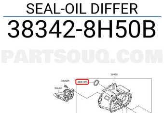 Nissan 383428H50B SEAL-OIL DIFFER