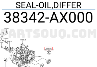 Nissan 38342AX000 SEAL-OIL,DIFFER