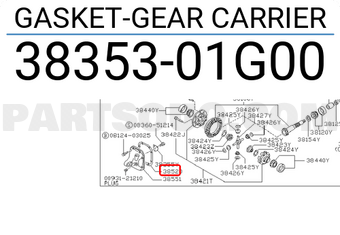 Nissan 3835301G00 GASKET-GEAR CARRIER