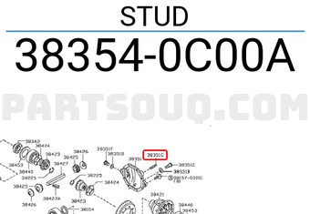 Nissan 383540C00A STUD
