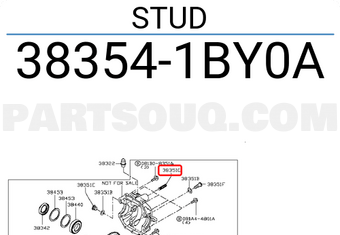 Nissan 383541BY0A STUD
