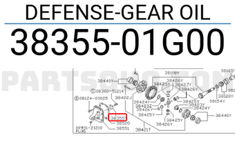Nissan 3835501G00 DEFENSE-GEAR OIL
