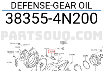 Nissan 383554N200 DEFENSE-GEAR OIL
