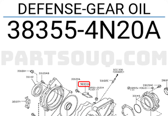 Nissan 383554N20A DEFENSE-GEAR OIL