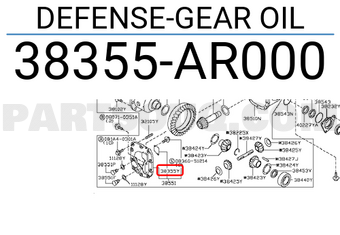 Nissan 38355AR000 DEFENSE-GEAR OIL
