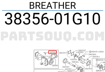 Nissan 3835601G10 BREATHER