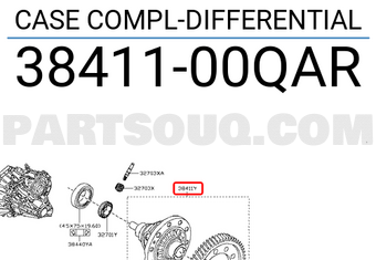 Nissan 3841100QAR CASE COMPL-DIFFERENTIAL