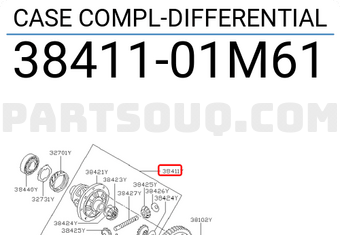 Nissan 3841101M61 CASE COMPL-DIFFERENTIAL