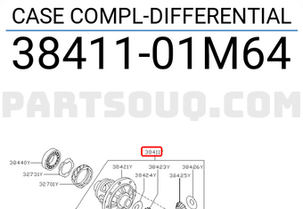 Nissan 3841101M64 CASE COMPL-DIFFERENTIAL