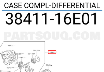 Nissan 3841116E01 CASE COMPL-DIFFERENTIAL