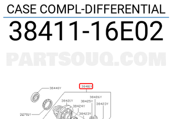 Nissan 3841116E02 CASE COMPL-DIFFERENTIAL
