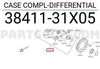 Nissan 3841131X05 CASE COMPL-DIFFERENTIAL