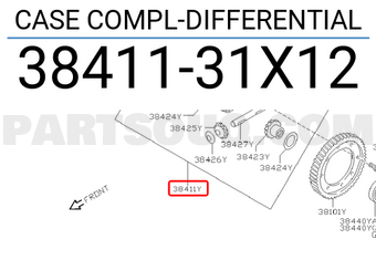 Nissan 3841131X12 CASE COMPL-DIFFERENTIAL