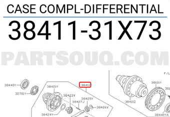 Nissan 3841131X73 CASE COMPL-DIFFERENTIAL