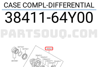 Nissan 3841164Y00 CASE COMPL-DIFFERENTIAL