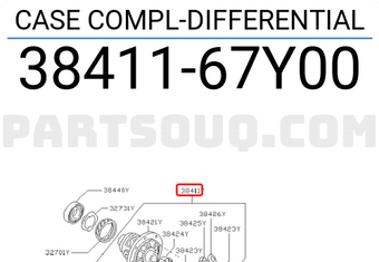 Nissan 3841167Y00 CASE COMPL-DIFFERENTIAL