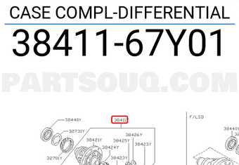 Nissan 3841167Y01 CASE COMPL-DIFFERENTIAL