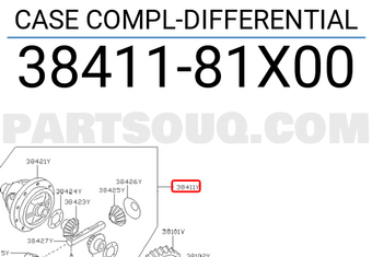 Nissan 3841181X00 CASE COMPL-DIFFERENTIAL
