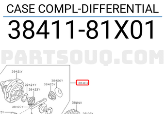 Nissan 3841181X01 CASE COMPL-DIFFERENTIAL
